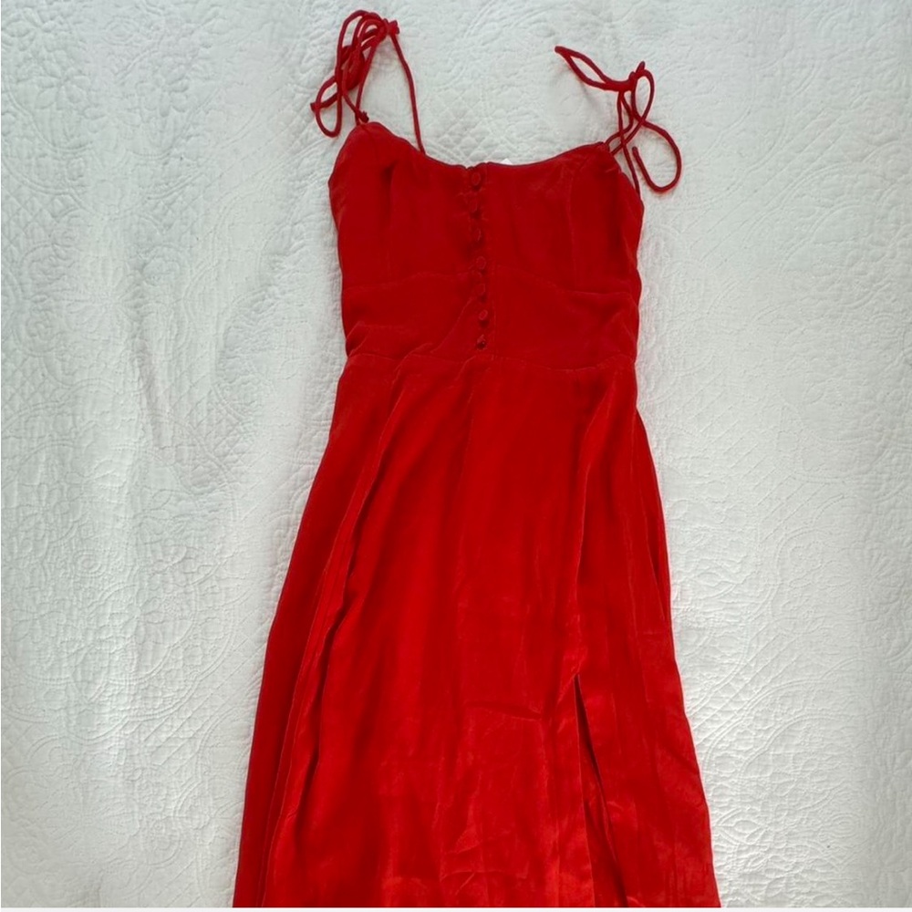 Abercrombie & Fitch Strapless Red Dress